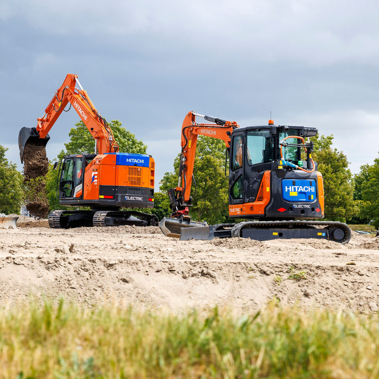 Hitachi expands electric range with ZX135‑7EB excavator